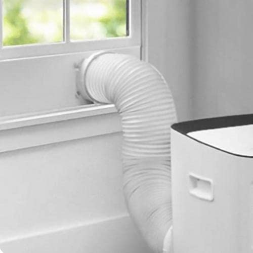 Klimaanlage Abluftschlauch, PVC flexibel Abluftschlauch für Klimagerät Ø150mm, Klimaanlage Schlauch Mit Schlauchverbinder, Für Mobile Klimaanlagen(Ø150mm, 1,5 M) (Weiß)