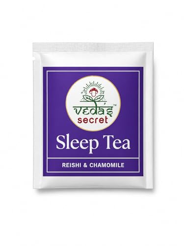 Image of VEDA'S SECRET Restful Sleep Tea | Chamomile & Reishi | Natural Bedtime Tea for Relaxation & Sleep Support | Caffeine-Free | All Natural | 20 Tea Bags