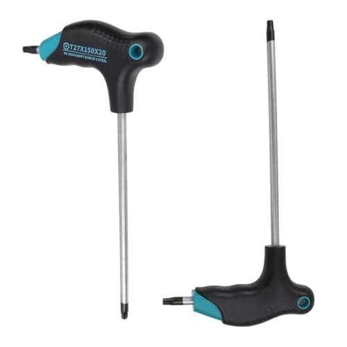 Image of Antrader T27 Torx Wrench,Anti Tamper Proof Hex Key,Cr-V Steel T-Handle Dual End Long Arm Screwdriver 2pcs