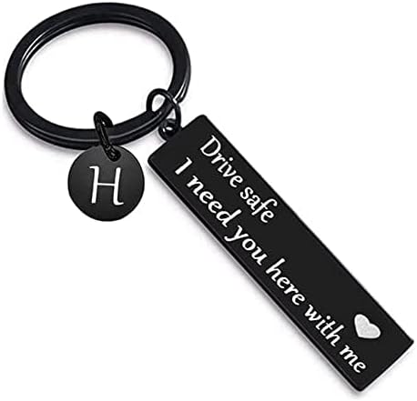 VICKHU drive safe keychain for boyfriend,26-letter keychain,gifts for boyfriend on birthday christmas valentines day - Image 2