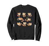 Photo Gallery cute kawaii cartoon kids pattern playing red panda lover felpa Photo Gallery cute kawaii cartoon kids pattern playing red panda lover felpa