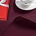 Hiasan Christmas Round Tablecloth 80 Inch - Waterproof Stain Resistant Spillproof Polyester Fabric Table Cloth for Dining Room Kitchen Party, Burgundy