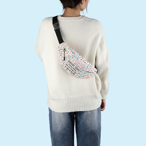 MNIGIU Respiratory Therapist Gift RT Crossbody Bag Lung Therapist Gift RT Student Graduation Bum Bag4