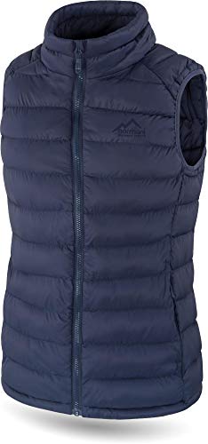 normani Gewatteerd gewatteerd vest voor dames, wintervest, bodywarmer, sportvest met opstaande kraag en zijzakken, winddicht outdoorvest, mouwloos tussenseizoen - Image 4