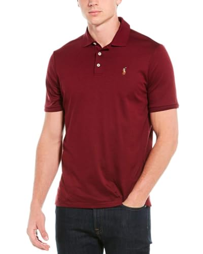 Image of Polo Ralph Lauren - Men's Cable Knit Cotton Sweater, Classic Wine, G