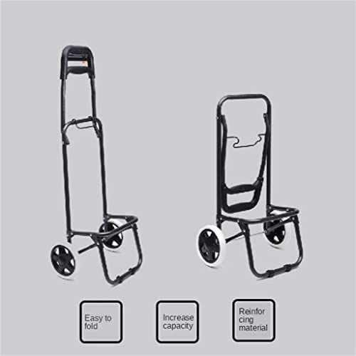 Einkaufstrolley Tragbarer Einkaufswagen-Trolley Auf Rädern, Zusammenklappbar, Einkaufstasche, Korb, Faltbar… – Bild 4