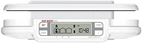 Cat Mate Elite I.D Disc Cat Flap with Timer Control White (305 W) Not Microchip Compatible