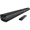 Assistrust Sound Bar for Smart TV, Soundbar with Bluetooth/ARC/Opt/AUX Connect, Auto Volume Boost, 3 Equalizer Modes, 2 in 1 Detachable Soundbar for TV/PC/Gaming/Projectors
