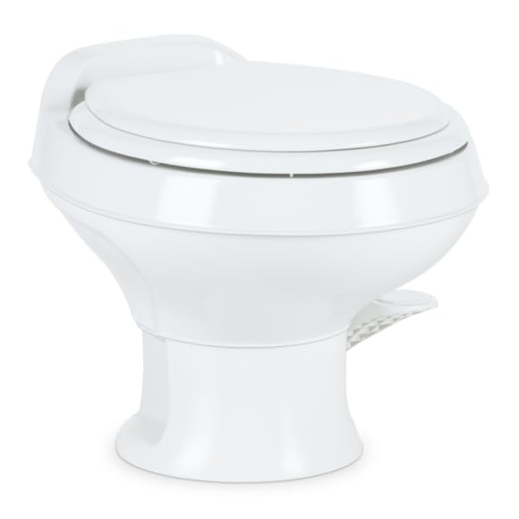 White Plastic Low Profile 301 Series Toilet