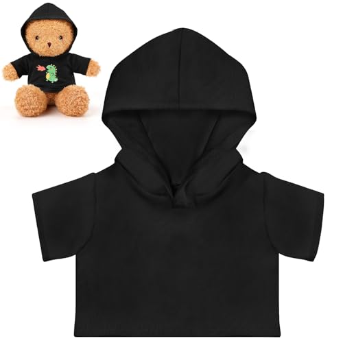 Litherr S 8-12 Inch Stuffed Animal Clothes Tshirt Sublimation Plush Bear Hoodie Perfect for DIY Your Personalization Stuffed Doll