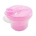 Produktbild Tragbare Mini-Baby-Milchpulver-Dispenser-Behälter-Box-Snack-Cup-Flasche mit 3 Abschnitt für Outdoor-Reise-Picknick liefert rosa