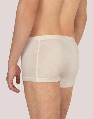 100% Pure Organic Cotton Mens Boxers Briefs Shorts Underwear White Sustainable Clothing2
