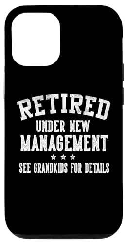 Custodia per iPhone 14 Retired Under New Management See Grandkids Grandpa Grandma Custodia per iPhone 14 Retired Under New Management See Grandkids Grandpa Grandma