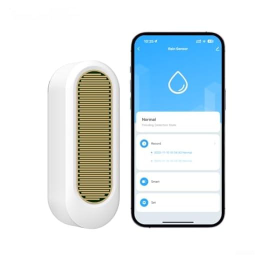 Zigbee Sensore di pioggia intelligente per rilevamento pioggia wireless per esterni, sensore di pioggia intelligente, impermeabile, avvisi di pioggia in tempo reale, collegamento intelligente