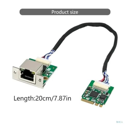 M.2 A+E 2.5Gbps Tarjeta de Red para Servidor Puerto Cable Soporta I225 I226 Chipset Adaptador para Uso Industrial miniatura 6