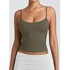 PINKMSTYLE Women's Basic Double Lined Scoop Neck Tank Tops Adjustable Cami Tank Summer Sleeveless Tops