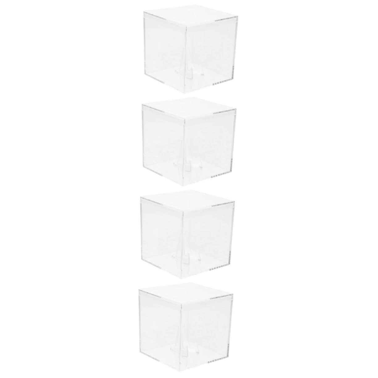 VICASKY 4 unidades de soporte para púas de guitarra, soporte para púas de guitarra, soporte para púas de guitarra, organizador de almacenamiento acrílico transparente