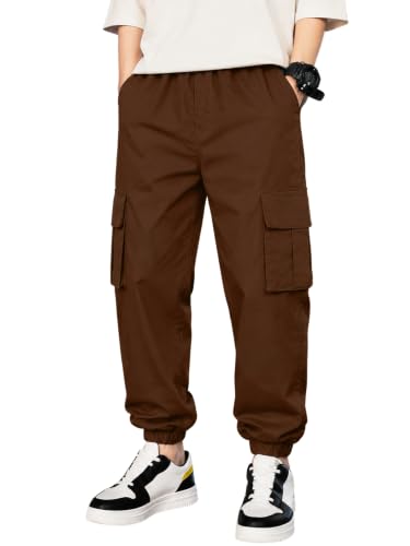 Image of TAGAS Boys Side Pocket Cargo Pant|| CargoPants|| Regular Slim Pant for Kids ||Relaxed Trouser ||Joggers Pant for Men ||Boy Loose Comfortable Cargos|