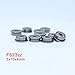 HRKOFYQI Flanged Bearings 10PCS F606zz F608zz Flanged Ball Bearing F623zz F624zz ABEC-1 Double Shielded Inch Ball Bearings Industrial Products(F623ZZ A1 10PCS)