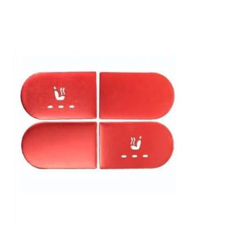 Z^[R\[Xgbv Car Door Armrest Window Switch Buttons Stickers For A B C E Class CLA C118 W118 GLA H247 GLB X247(Red,A)