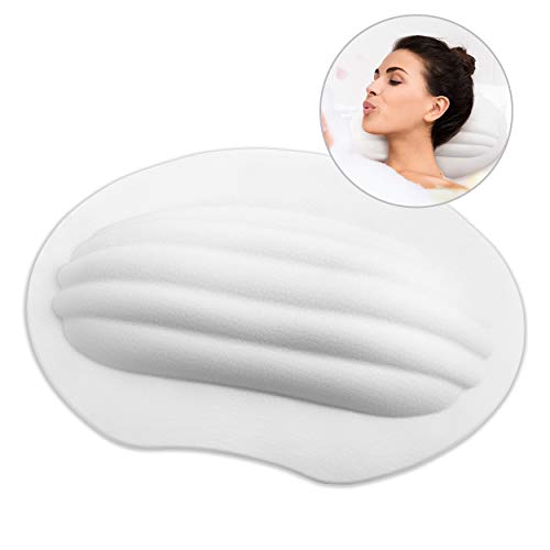 Evelyn Bath Pillow Waterproof Bathtub Pillow, Bath Headrest for Neck, Shoulder Support, Bath Pillow for Women/Men