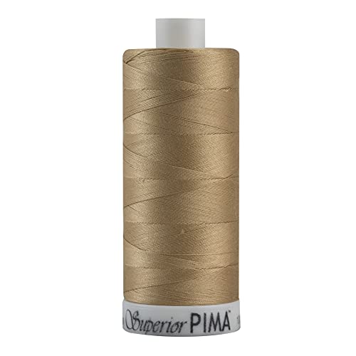 Hilo de Algodón Superior PIMA 50 wt 1200 yardas Tan miniatura 1