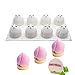 Silicone Mold Dessert Silicone Cake Mold For Baking Fondant Mould Fruit Shape Sugar Candy Jelly Bakeware Chocolates Mould (Peach K_11.68x6.84x2.2 inch)