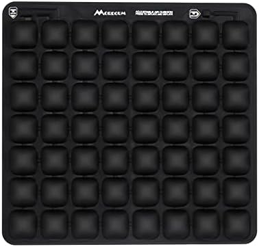 3D Inflatable Air Seat Cushion for Office Chair, Car Seat Back, Wheelchair seat Cushions, Home Living for Back Support Seat, Pain Pressure Relief Cushion, Pressure Sore Cushion, 18x17 inch Black