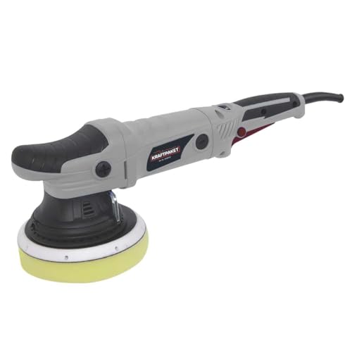 Dino Fuerza del Paquete Auto excéntrico pulidora 21 mm XXL de HUB 720 W con 2 x Esponja de 1 x Plato de Pulido (1 x Funda