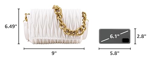 Image of Small Purses for Women Summer Crossbody Bag Quilted Evening Clutch Handbags