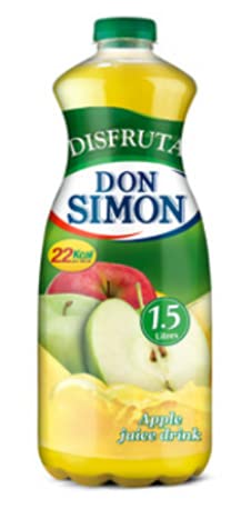 Zumo de Manzana Sin Azúcar Don Simón - Pet - 1,5 Lt - 6 Und