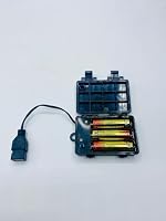 FADEDA Batteriebox f. 3X AA, ON/Off/Timer 6 Std. Betrieb/ 18 Std. Pause/USB-Anschluss/Höhe: 1 cm / 10cm USB Kabel/detailgetreue Krippen Figuren - Weihnachten Tisch Dekoration Krippe Zubehör – Ansicht 5