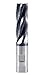 Accusize Industrial Tools Standard Tooth M42 8% Cobalt Tialn Roughing End Mill, 1'' Diameter, 1'' Shank Diameter, 3'' Flt Length, 1102-0031