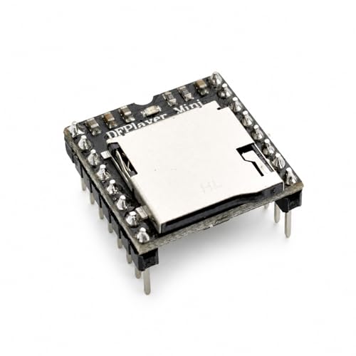 Suuoo DFPlayer Mini MP3 Player Module Audio Decoding Board for DIY Electronics Prototyping and Custom Sound Displays with 24-Bit DAC 32GB TF Card Support Serial Control