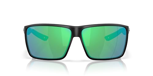 Costa Del Mar Rincon II Sunglasses Matte Black/Green Mirrored 580G 64 mm
