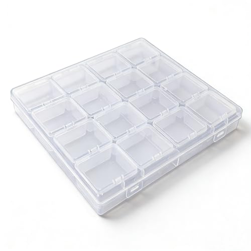 Image of 85 Pack Rectangular Mixed Sizes Clear Plastic Storage Containers | Hinged Lid, For Beads and Small Craft Items, 5 Outer + 80 Inner Boxes