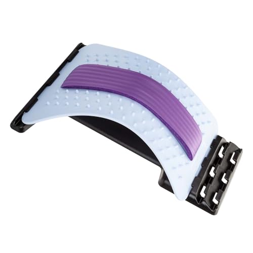 VFM e-Store - Back Stretcher for Pain Relief Adjustable Spine Support With 4-Level Lumbar Corrector Portable Posture Support Device for Back Neck and Shoulder Discomfort Lightweight Foam Cushion