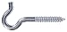 Hillman Group 321808 Flagged - Heavy Duty Screw Hook 0.375 x 4.875 in. - Pack of 10