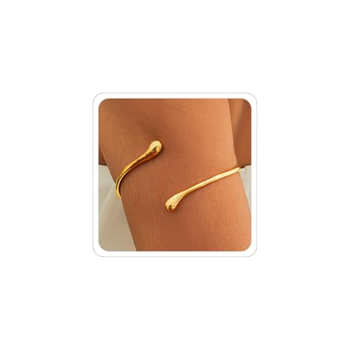 Arm Cuff Jewelry for Women Copper Arm Bracelet Upper Gold Silver Arms Cuff Set Adjustable Minimalist Accessories
