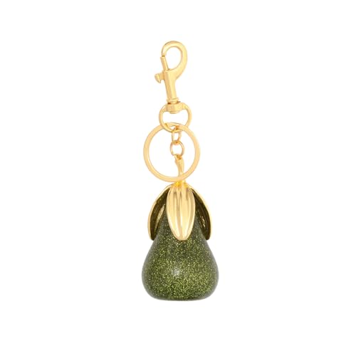 Image of Fruit Bag Charm Keychain - Gold Key Chain, Cute Purse Handbags Accessories - Beautiful Gift for Women