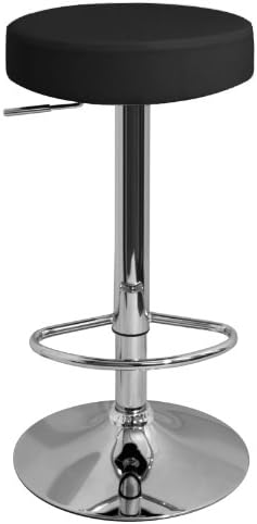 DF Sales Lamboro Semplice Bar Stool, Black