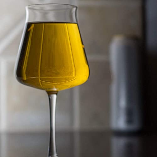Kegs & Code Co. Teku Shaped Beer Glass - Craft Beer - Tulip Shaped - Enhanced Flavors & Aromas - Holds 14Oz's #TOP6