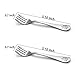 TeamFar Toddler Fork, Stainless Steel Toddler Utensils Forks Set of 6, Non Toxic & Healthy, Cute Animals & Attached Travel Case - Dishwasher Safe