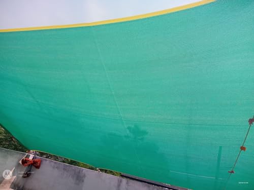 BENAVJI Green Shade Net, 50% UV Sun Protection, for Terrace, Garden, Green House, Balcony, & Gardening Multipurpose Agro Netting Size 6.5X32FT