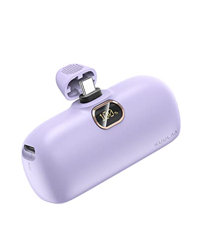 Kuulaa Mini Batterie Externe Powerbank 5000mAh PD 20W Power Bank USB C Petite et Mignonne Compatible avec Samsung Huawei Xiaomi Oculus Quest Jeux Switch