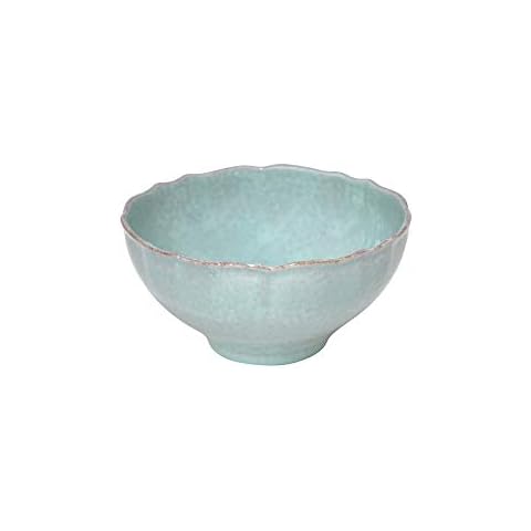 Casafina Ceramic Stoneware 10" x 5", 125 oz Serving Bowl - Impressions Collection, Robin's Egg Blue | Microwave & Dishwasher Safe Dinnerware | Food Safe Glazing | Restaurant Quality Serveware Cover