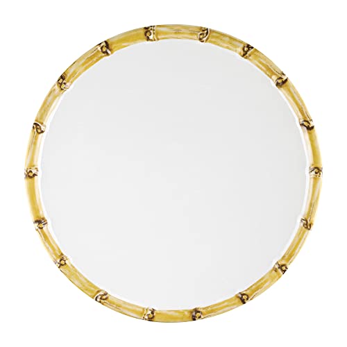 Upware Melamine Dinner Plate Set Of 6, Bpa-Free Dishwasher Safe Round Plates Dinner Dishes For Main Course, Pasta, And Salad, 11 Inch Dinner Plates (Bamboo) #TOP1