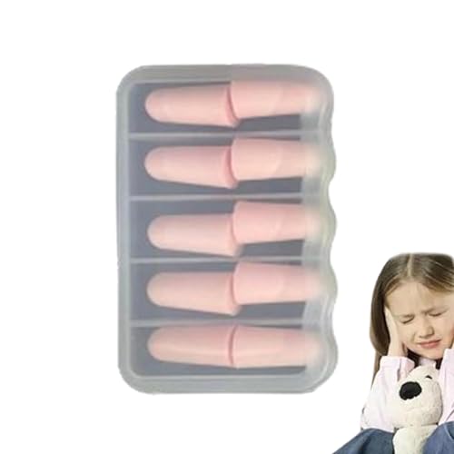 Ear Plugs for Sleeping, 5 Pairs Calm Ear Plugs for Noise Reduction, Hearing Protection Earbuds, Super Soundproof Sponge Ear Plugs for Concerts, Studying, Travel