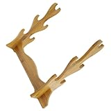 HOLIDYOYO 楠竹製 卓上笛 刀剣ディスプレイスタンド 多機能収納ラック 環境配慮の耐久性あるコレクションオーガナイザー ゲーム 書斎用 に