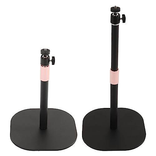 Image of Rotatable Camera Stabilizer with Telescopic Pole, Adjustable Floor Stand Kit for 1 /4in Screw Cameras Phones Projectors, Alloy Steel Base for Home Office Outdoor Use (Small Stabilizer 2KG Capacity)